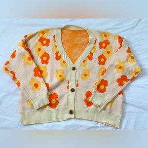 Vintage floral cardigan